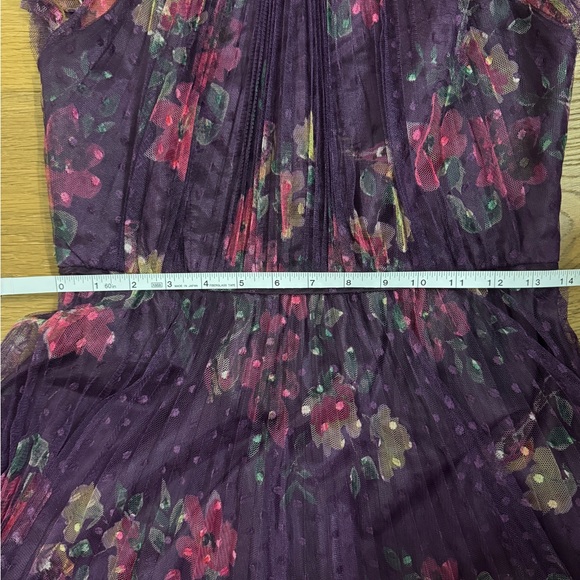 IEENA FOR MAC DUGGAL 2143 Floral Flutter Sleeve Midi Dress Size 0 - Picture 12 of 12